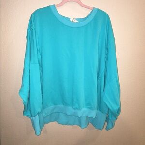 Women's Aqua Blue Top